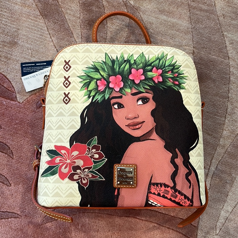 Disney Parks 2023 Dooney & Bourke Moana Backpack Bag Purse Hawaii - NEW